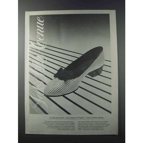 1981 Saks Fifth Avenue Ad - Geoffrey Beene Shoes