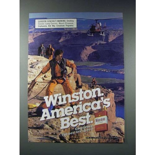1985 Winston Filters Cigarette Ad - America's Best