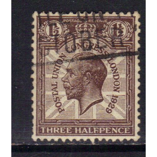 GB 1929 KGV 1 1/2d Brown postal union congress SG 436 ( G104 )