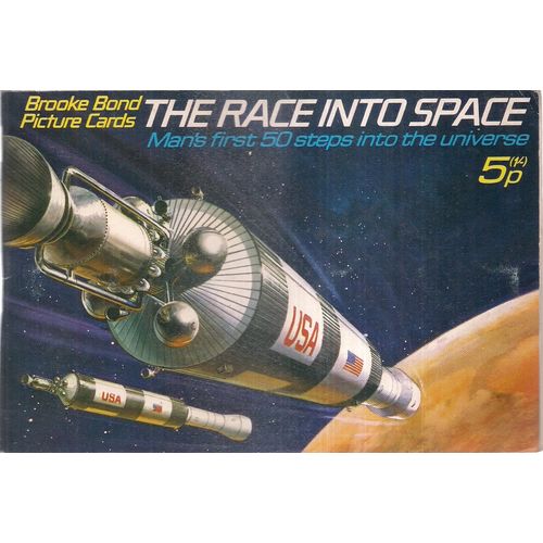 THE RACE INTO SPACE Brooke Bond Tea Cards complete album....47 cards 3 missing