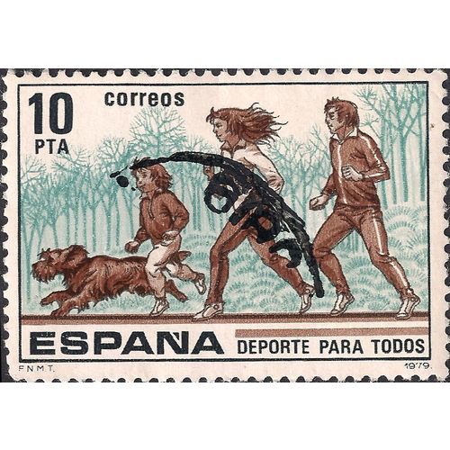 SPAIN, Sport for All, Jogging, brown 1979, 10 Ptas
