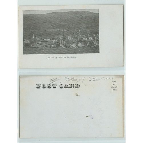 New York Franklin Central Section of Franklin Panoramic View of Town~167