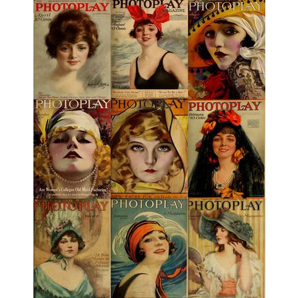 Photoplay magazine world photography, for movie fan 1916-1940, 200 issues, pdfs