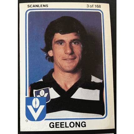 6 x 1979 Football Cards Geelong