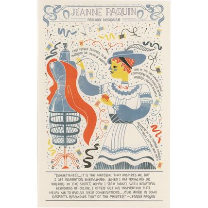 Jeanne Paquin French France Fashion Designer Artist Postcard