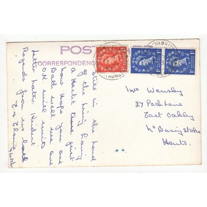 Border Forest Camp Kielder Postcard 1960 Northumberland