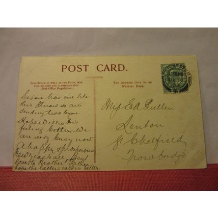 KING ALFRED'S STATUE, WINCHESTER, HAMPSHIRE used antique postcard 1903 pm =