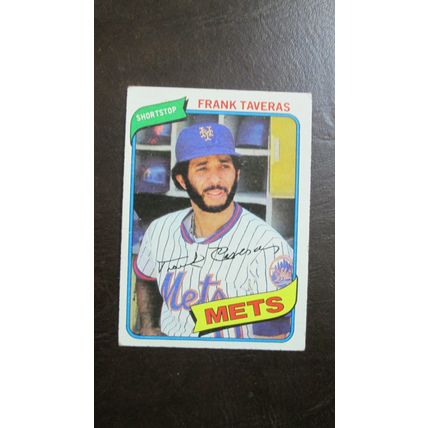 1980 Topps Frank Taveras New York Mets Card #456