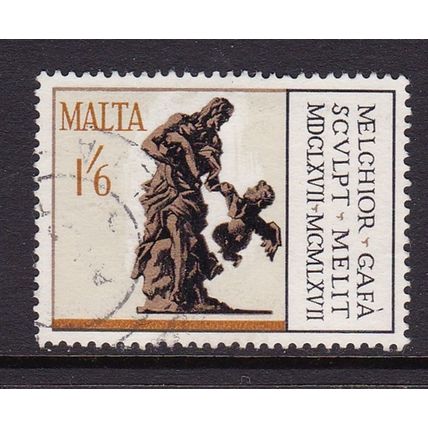 MALTA 1967 300th ANNIV DEATH OF GAFA 1/6d USED SG387