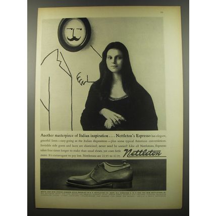 1955 Nettleton Shoes Ad - Another masterpiece of Italian inspiration