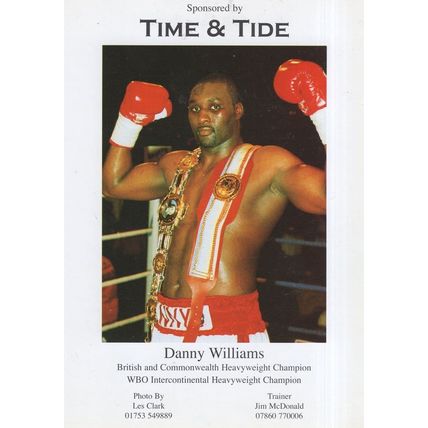 Danny Williams British Boxing Heavyweight Champion Media Publicity Photo