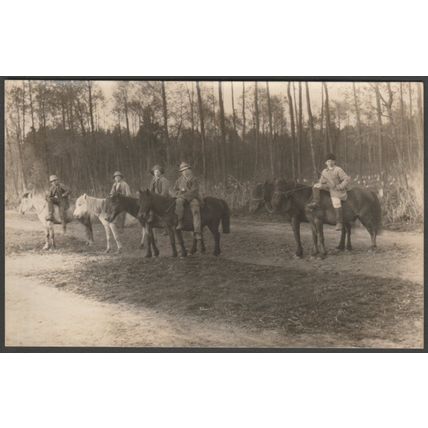 Ruthenische Bauernjungen zu Pferd, Ukraine, c.1920s - Foto-AK
