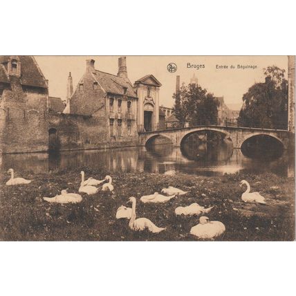Bruges Entree Du Beguinage Belgium Postcard (QF BEL411)