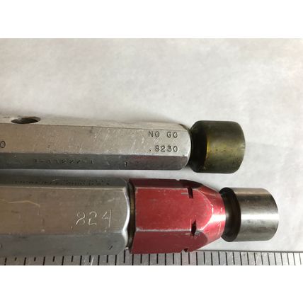 the pipe machinery go no go plug gauge inspection gage .8150, .8230, .824,AG