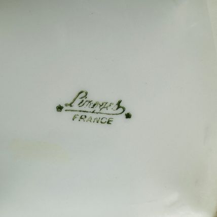 Limoges France Porcelain Floral Gold Painted Biscuit Jar Lidded 7" Twisted Rare