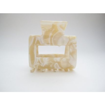 Medium/large shimmering marbled vanilla blonde white hair claw clip