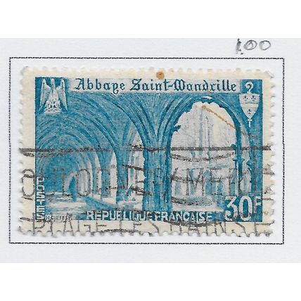 FRANCE 1951 USED SAINT MANDRILLE ABBEY CLOISTERS 30Fr