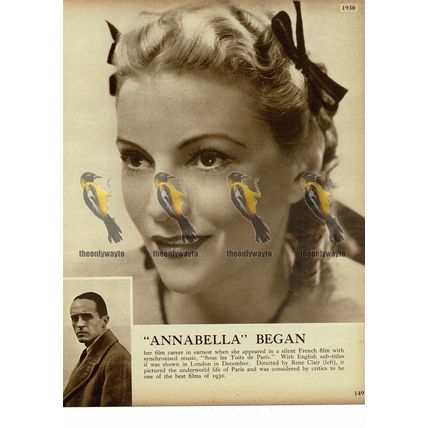 Annabella, Sous les Toits de Paris, 1930, Book Illustration, 1938