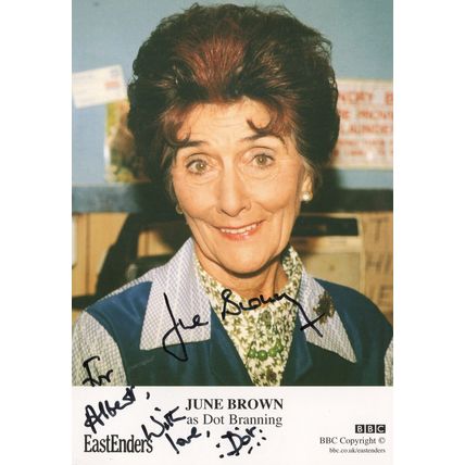 Dot Branning June Brown Eastenders Hand Signed Photo
