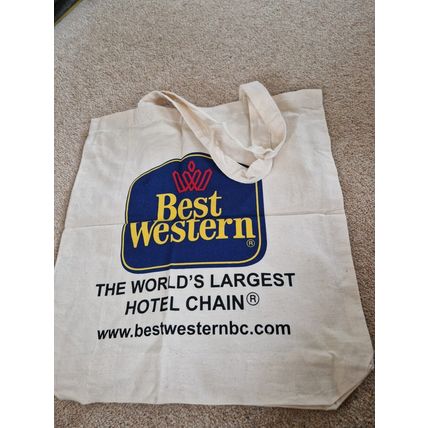 VINTAGE BEST WESTERN HOTELS BAG c. 1990's