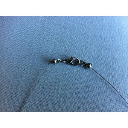 New Chunky Charm Ladies Silver Colour Necklace With Rhombus Beads