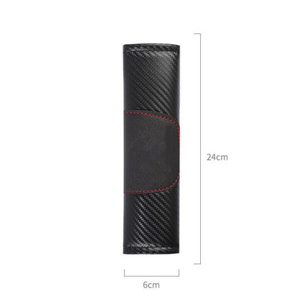 Cover Pad Fit For Tesla Unisex 2Pcs Black Color Car Seat Belt Shoulder Cushion