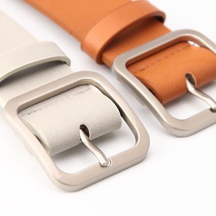Women's Belt Minimalist Vintage Square Buckle Pu Leather Popular Waist Belt