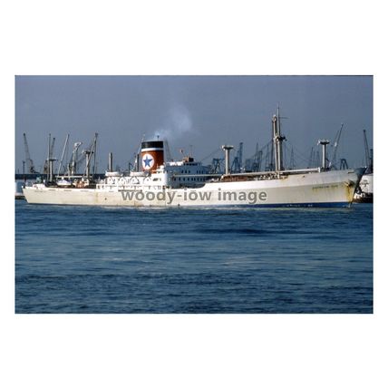 SQ0903 - Blue Star Line Cargo Ship - Queensland Star , blt 1957 - photograph 6x4