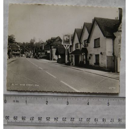 1967 postcard High Street, Seal, Kent