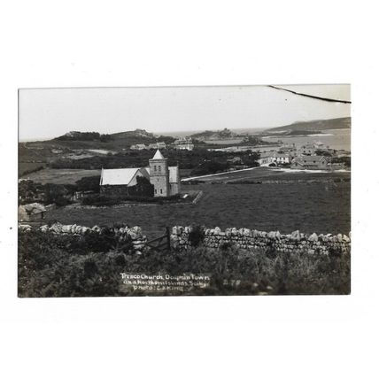 Tresco Church, Dolphin Town And Northern Islands, Scilly, Cornwall, RP Postcard.