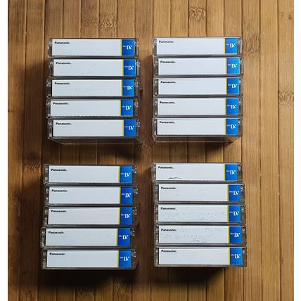 20 x PANASONIC MINI DVC TAPES LP90/SP60 - USED!