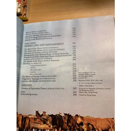 1981 "ENCYCLOPEDIA OF THE HORSE" HEAVY LARGE ILLUSTRATED HARDBACK BOOK (P7)