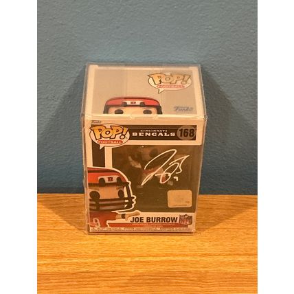 Funko Pop! Joe Burrow #168 Facsimile Laser Autographed Figure (Box & Protector)