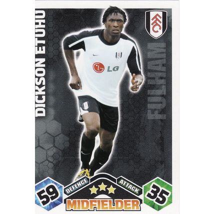 Match Attax 2009/2010 Dickson Etuhu Fulham
