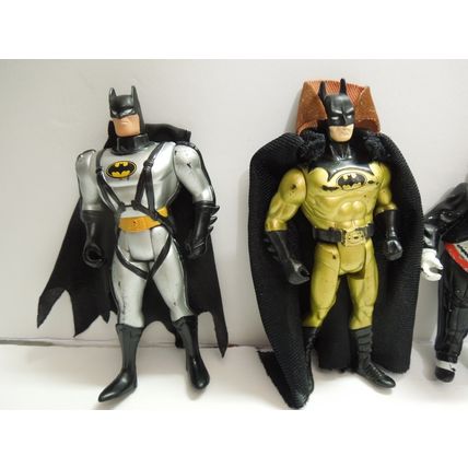 Lot of 4 Vintage Batman Action Figures – Kenner 1990 & 1992 & Batplane & Penguin