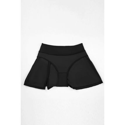 Black Solid Square Neck Sleeveless Tankini Swimsuit