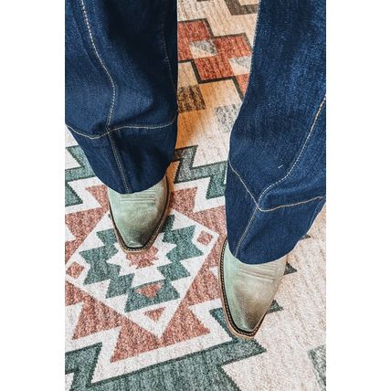Sail Blue Center Seam Deep Wash Straight Jeans