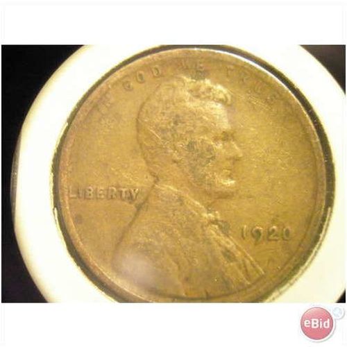 1920 Lincoln Wheat Cent (APP. F-12) (FREE SHIPPING)