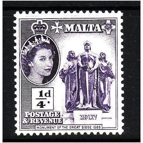 MALTA 1956 1/4d VIOLET SG 266 U/M MINT