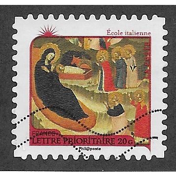 FRA 2011 (60c)(S/A) 'CHRISTMAS - ECOLE ITALIENNE' FINE USED (EBID56-628)