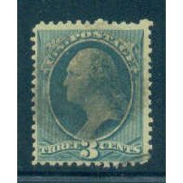 Used 184 3c George Washington Barely Clears M00444