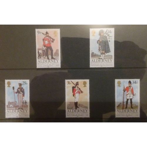 Mint Stamps: Alderney, Regiments Of The Garrison: 1985, MNH