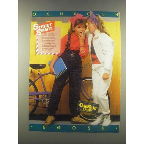 1985 Osh Kosh B'Gosh Fashion Ad - Street Smart