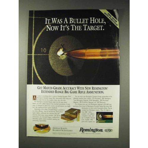 1991 Remington Extended Range Rifle Ammunition Ad