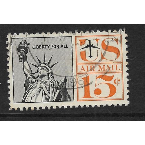 USA 1959 AIR SG A1140 15c STATUE OF LIBERTY FINE USED#2