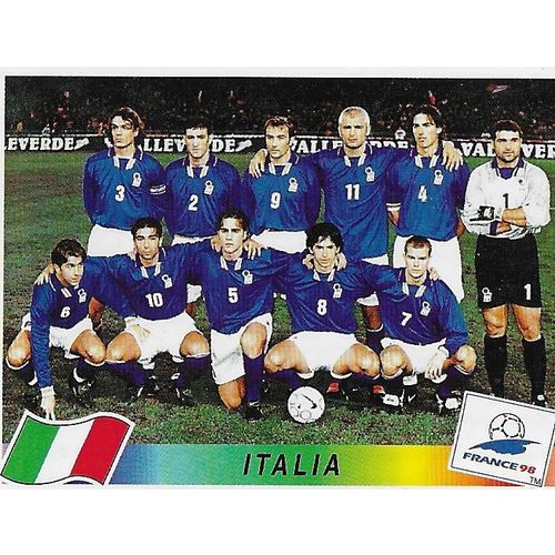 Panini's FIFA World Cup France 1998 Stickers: No.85 - Italia Team