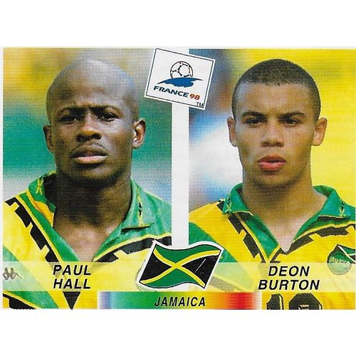 Panini's FIFA World Cup France 1998 Stickers: No.560 - Hall (Paul) / Burton (Deo