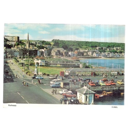 ROTHESAY, ISLE OF BUTE, SCOTLAND used vintage postcard 1985 postmark =