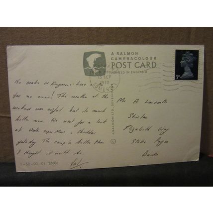 multiview, BEAUTIFUL SOMERSET county used postcard by J. Salmon 1970 pm =