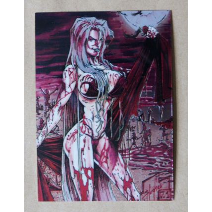 Lady Death All-Chromium Base trading Card # 34 (C) 1994 Chaos Krome comics